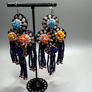 Beaded Tassel Earrings